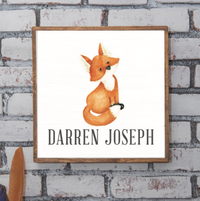 Fox Personalized Wall Art