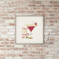 Cheers to the Naughty List Wall Art