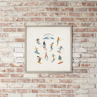 Personalized Snow Sport Harmony Wall Art