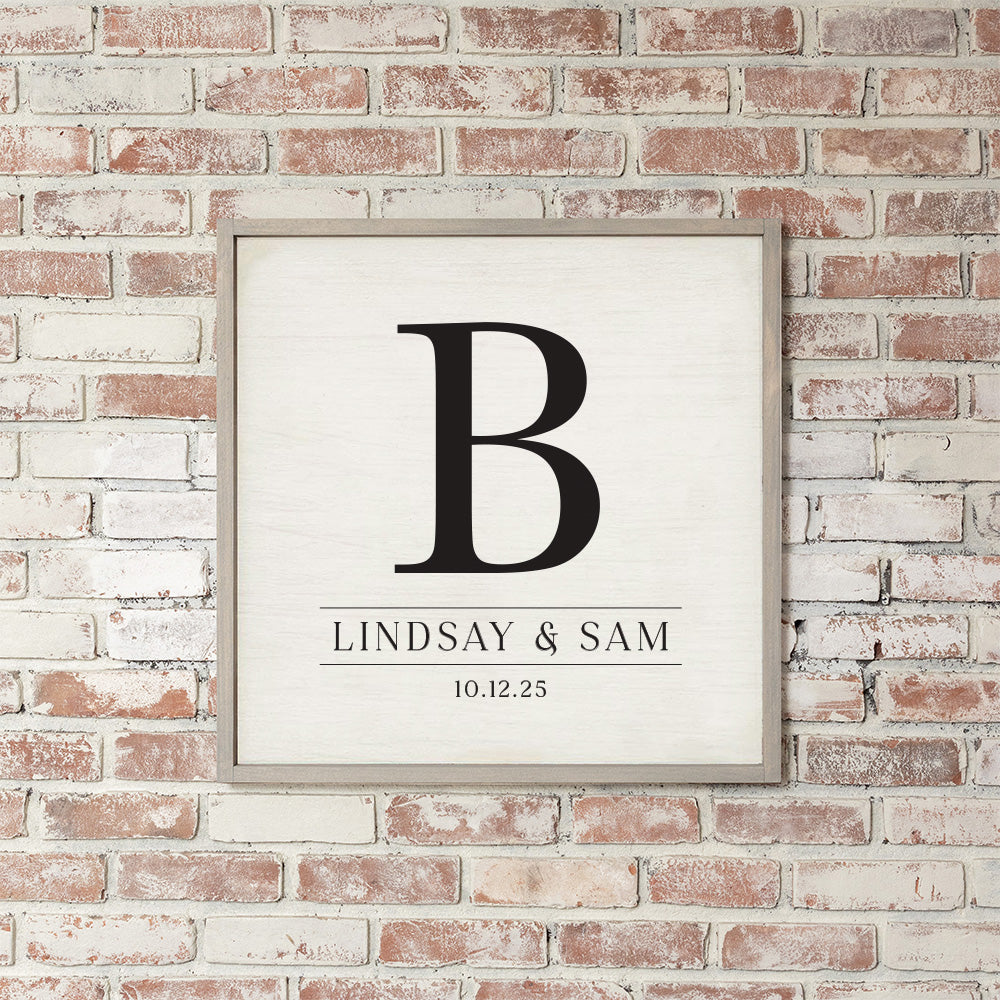 Initial Personalized Wall Art