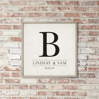 Initial Personalized Wall Art
