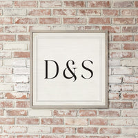 Initials Personalized Wall Art