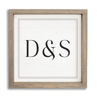 Initials Personalized Wall Art