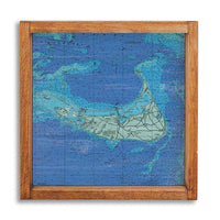 Nantucket Map 24” x 24” Wall Art