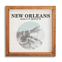 New Orleans Map Art Wall Art