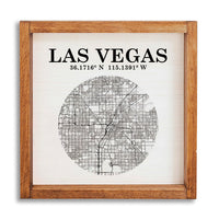 Las Vegas Map Art Wall Art