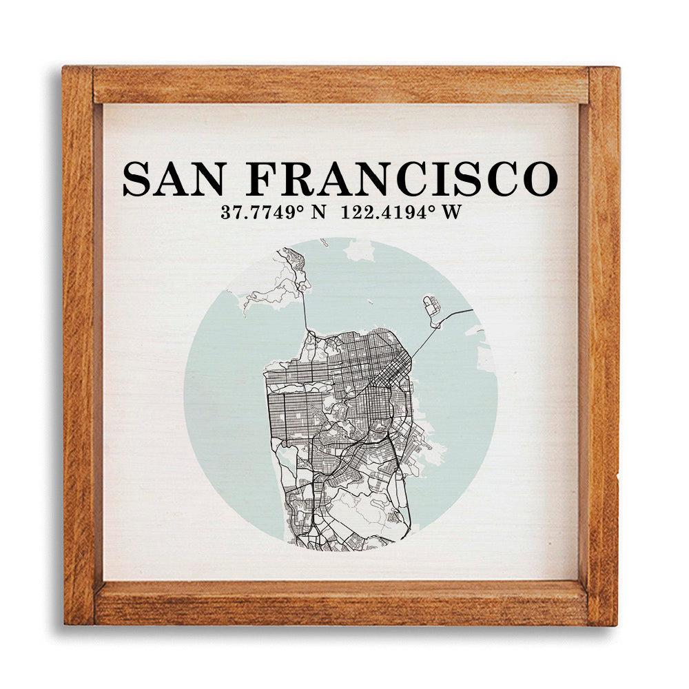 San Francisco Map Art Wall Art