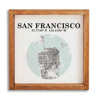 San Francisco Map Art Wall Art
