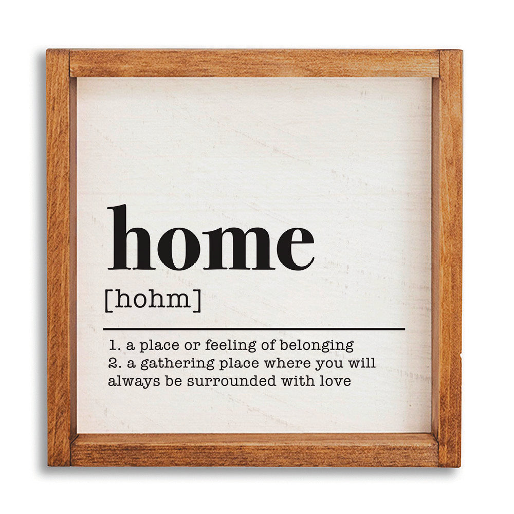 Home Definition 24” x 24” Wall Art