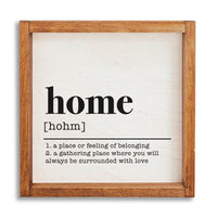 Home Definition 24” x 24” Wall Art