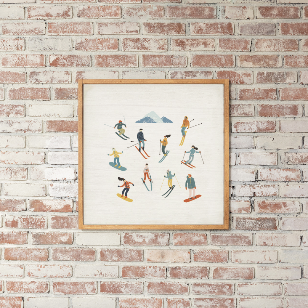 Snow Sport Harmony Wall Art