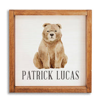 Bear 24” x 24” Personalized Wall Art