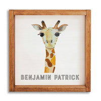 Giraffe Personalized Wall Art