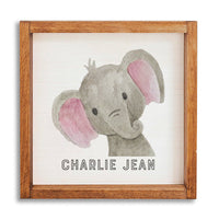Elephant Personalized Wall Art
