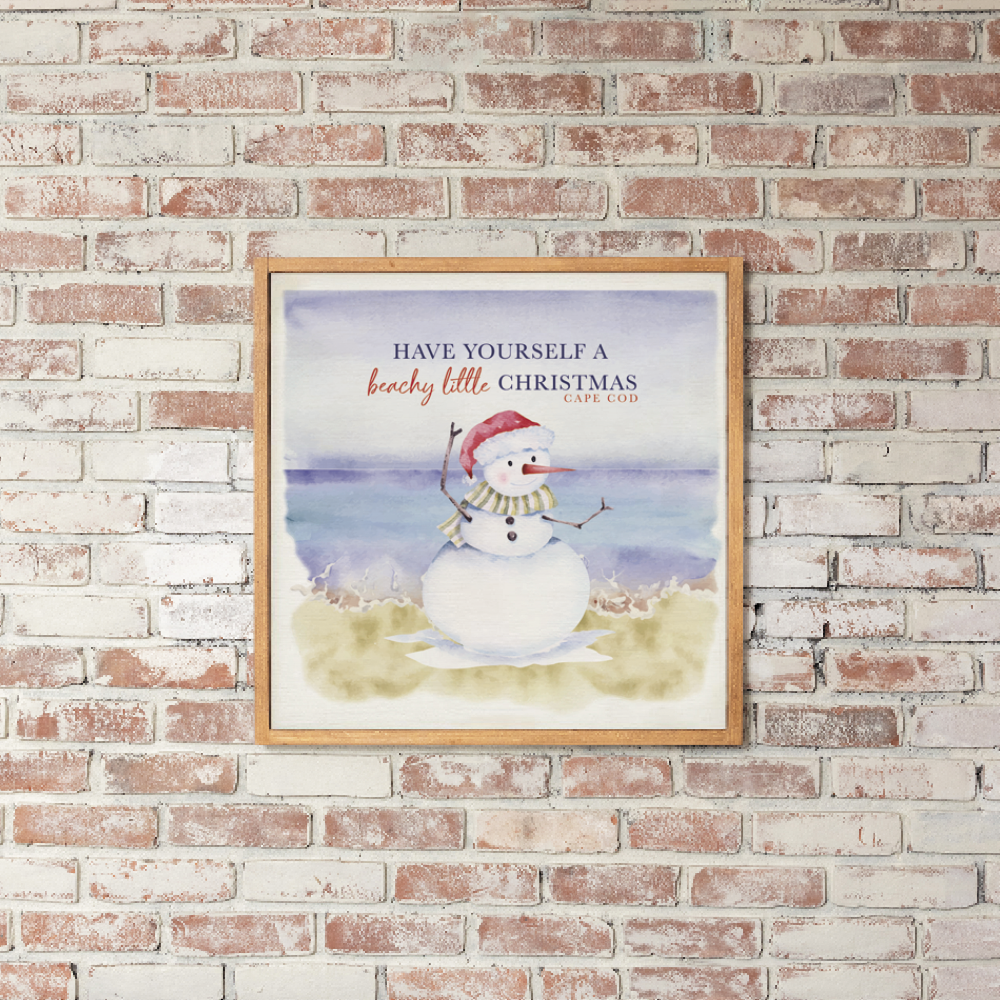 Personalized Have a Beachy Little Christmas Wall Art