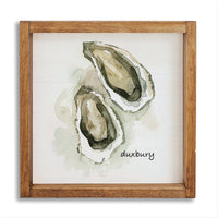Oysters Watercolor Personalized Wall Art