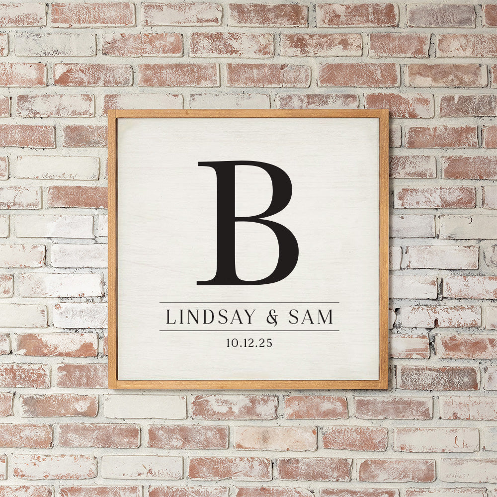 Initial Personalized Wall Art