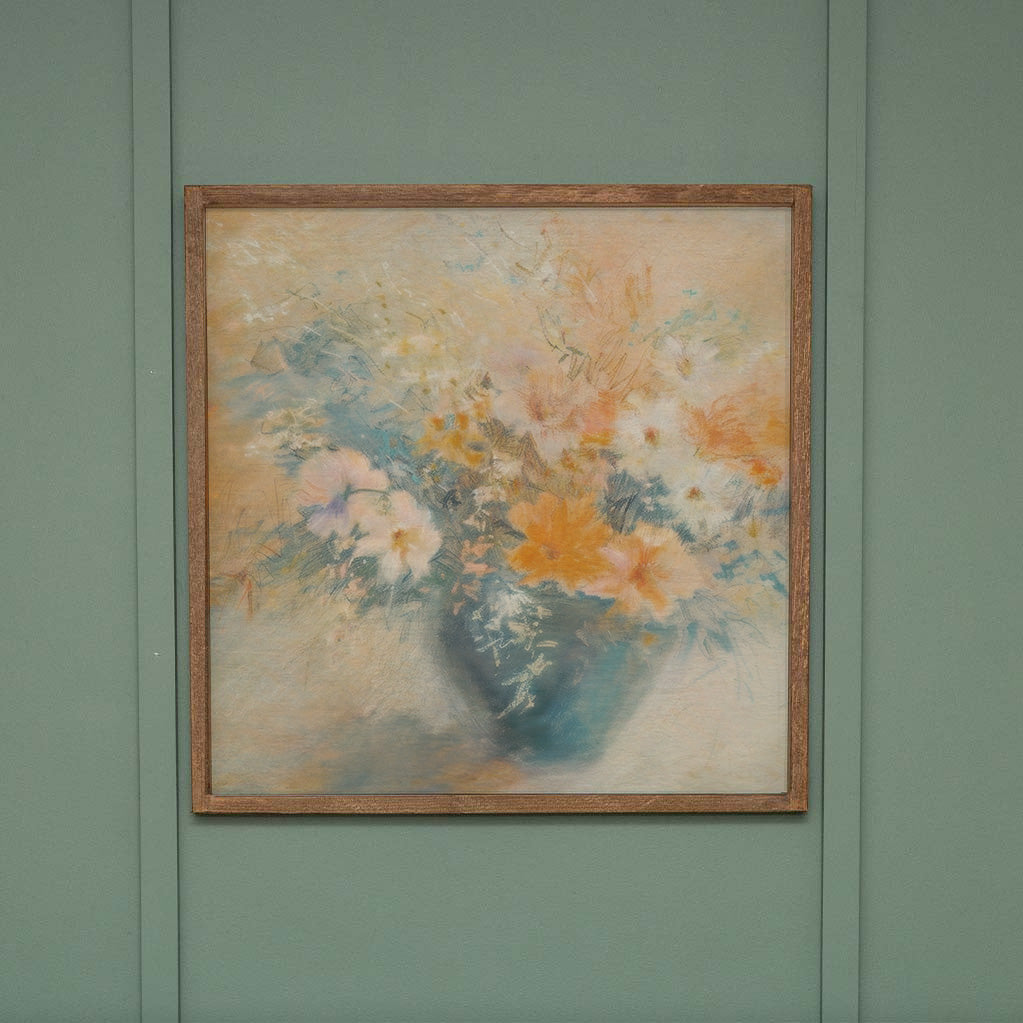 Flower Pot Landscape Wall Art 24" x 24"