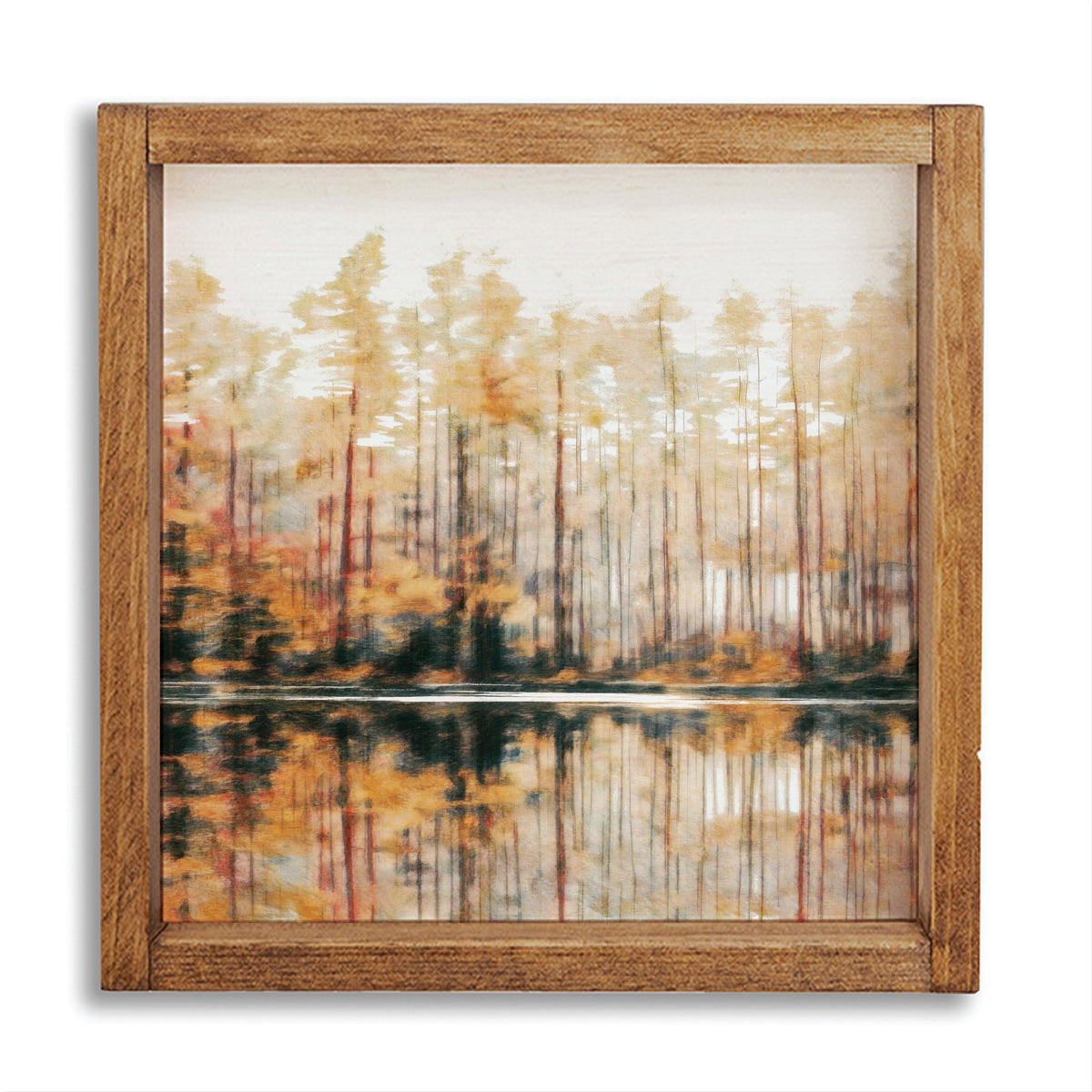 River Forest Landscape Wall Art 24" x 24"