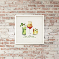 Have Yourself a Merry Little Cocktail Wall Art