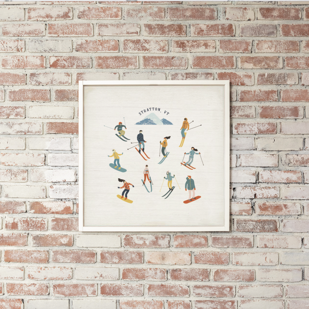 Personalized Snow Sport Harmony Wall Art