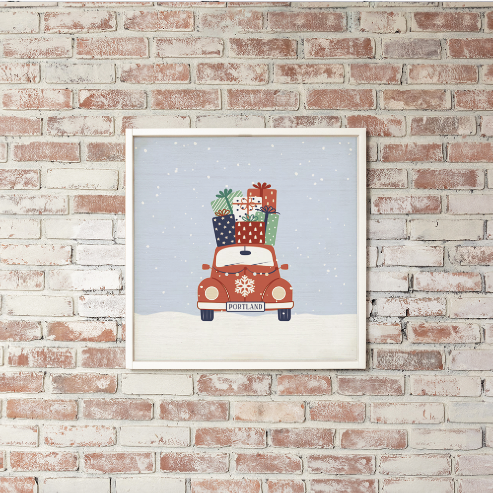 Personalized Holiday Haul Wall Art