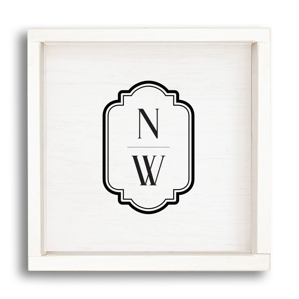 Initials Vertical Personalized Wall Art 24
