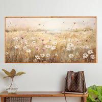 Field Of Flowers Landscape Wall Art 24" x 48"