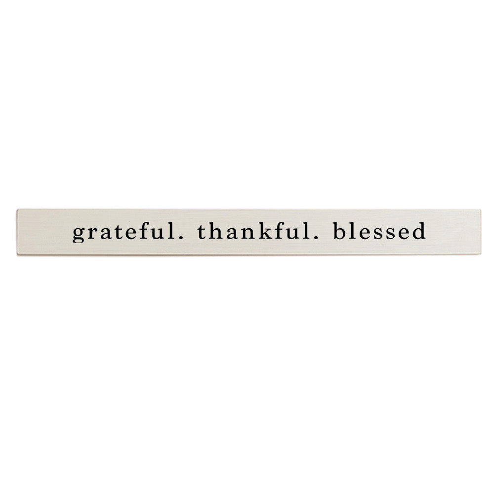 Grateful. Thankful. Blessed Barn Wood Sign