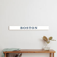 Load image into Gallery viewer, Personalized Your Word White/Navy Barn Wood Sign
