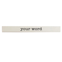 Your Word Typewriter Personalized Barnwood Sign