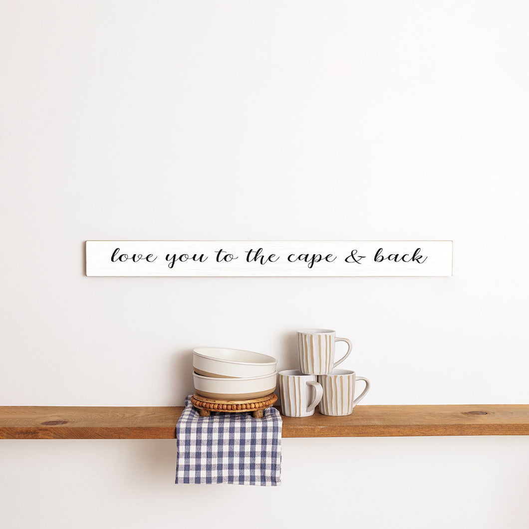 Love You To Your Word & Back Barn Wood Sign