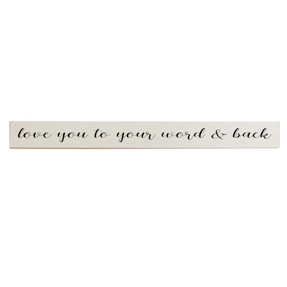 Love You To Personalized Barn Wood Sign