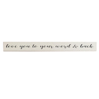 Love You To Personalized Barn Wood Sign