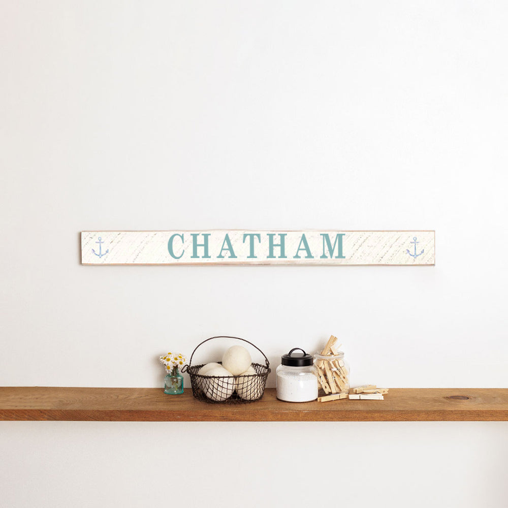 Personalized Modern Anchor Barn Wood Sign
