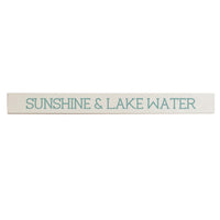 Sunshine & Lake Water Barnwood Sign
