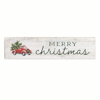 Holiday Truck Barn Wood Sign