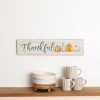 Thankful Pumpkins Barn Wood Sign