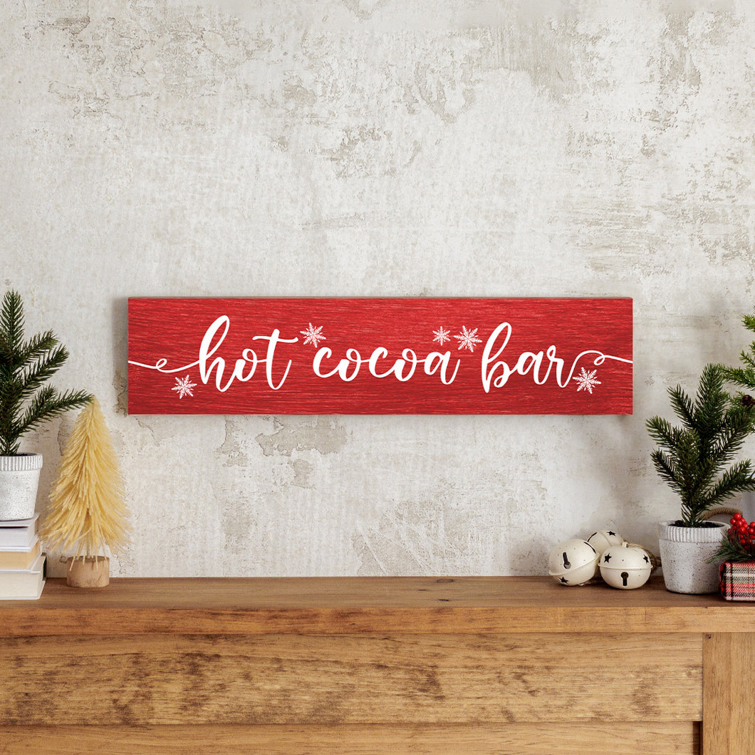 Hot Cocoa Bar Barn Wood Sign