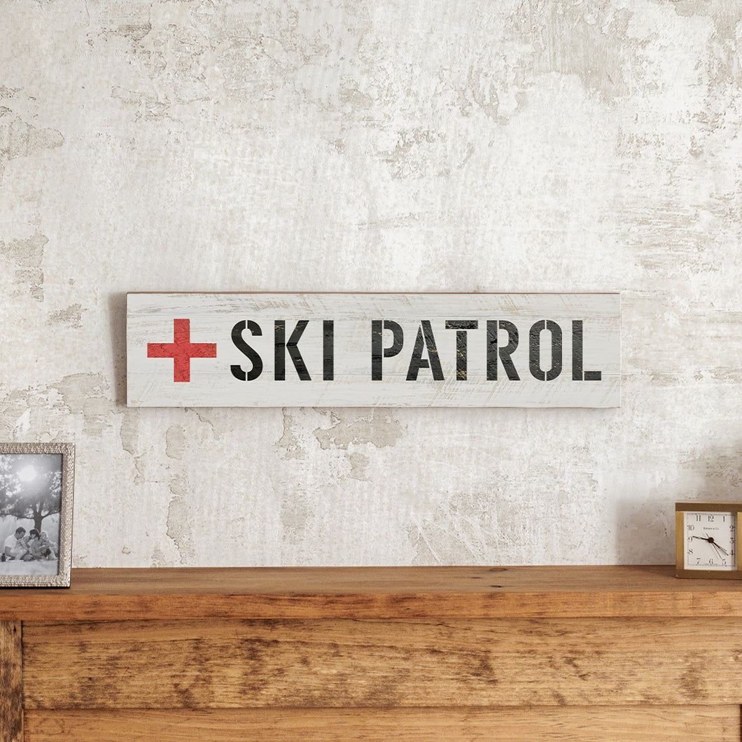 Ski Patrol Barn Wood Sign