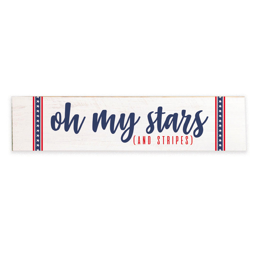 Oh My Stars & Stripes Barn Wood Sign