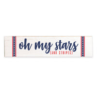 Oh My Stars & Stripes Barn Wood Sign
