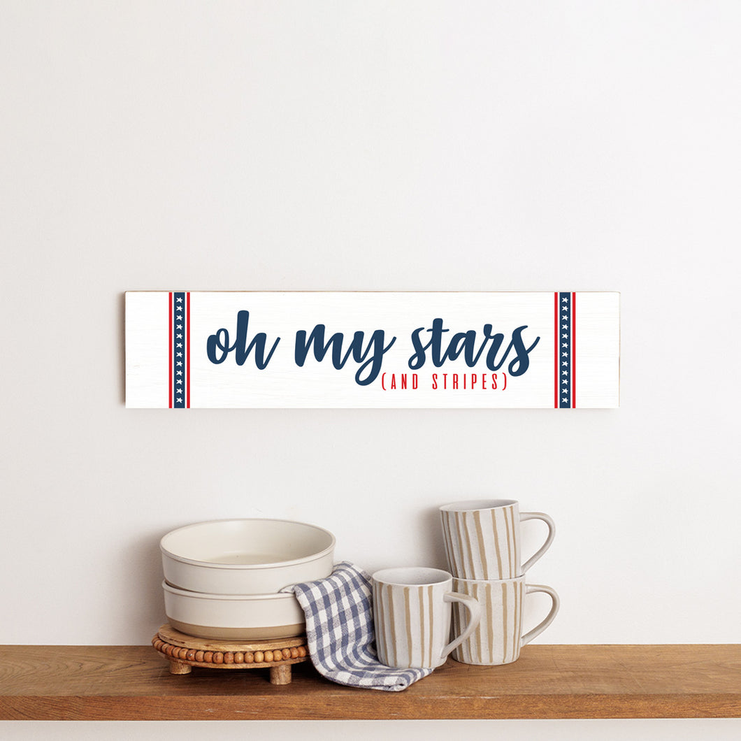 Oh My Stars & Stripes Barn Wood Sign