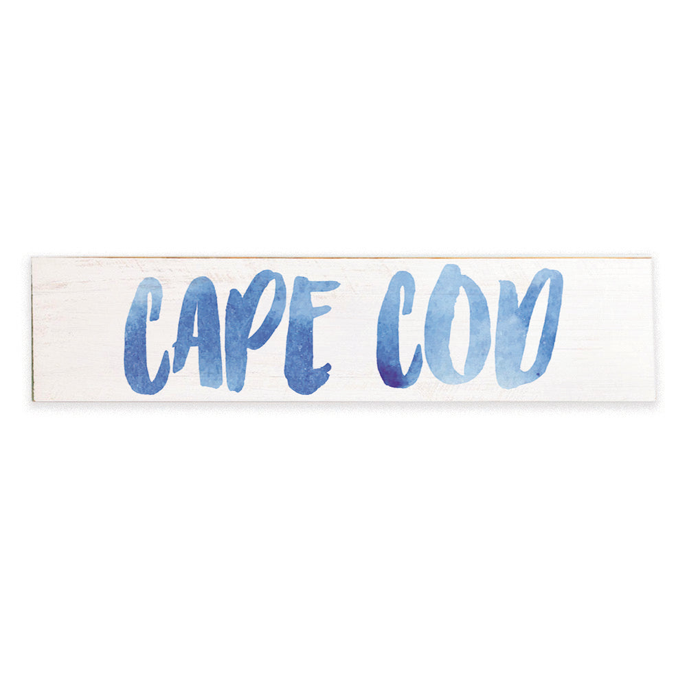 Watercolor Cape Cod Barn Wood Sign
