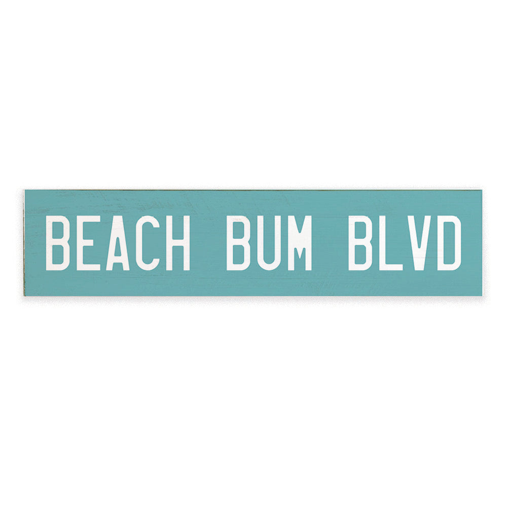 Beach Bum Blvd Barn Wood Sign