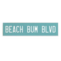 Beach Bum Blvd Barn Wood Sign