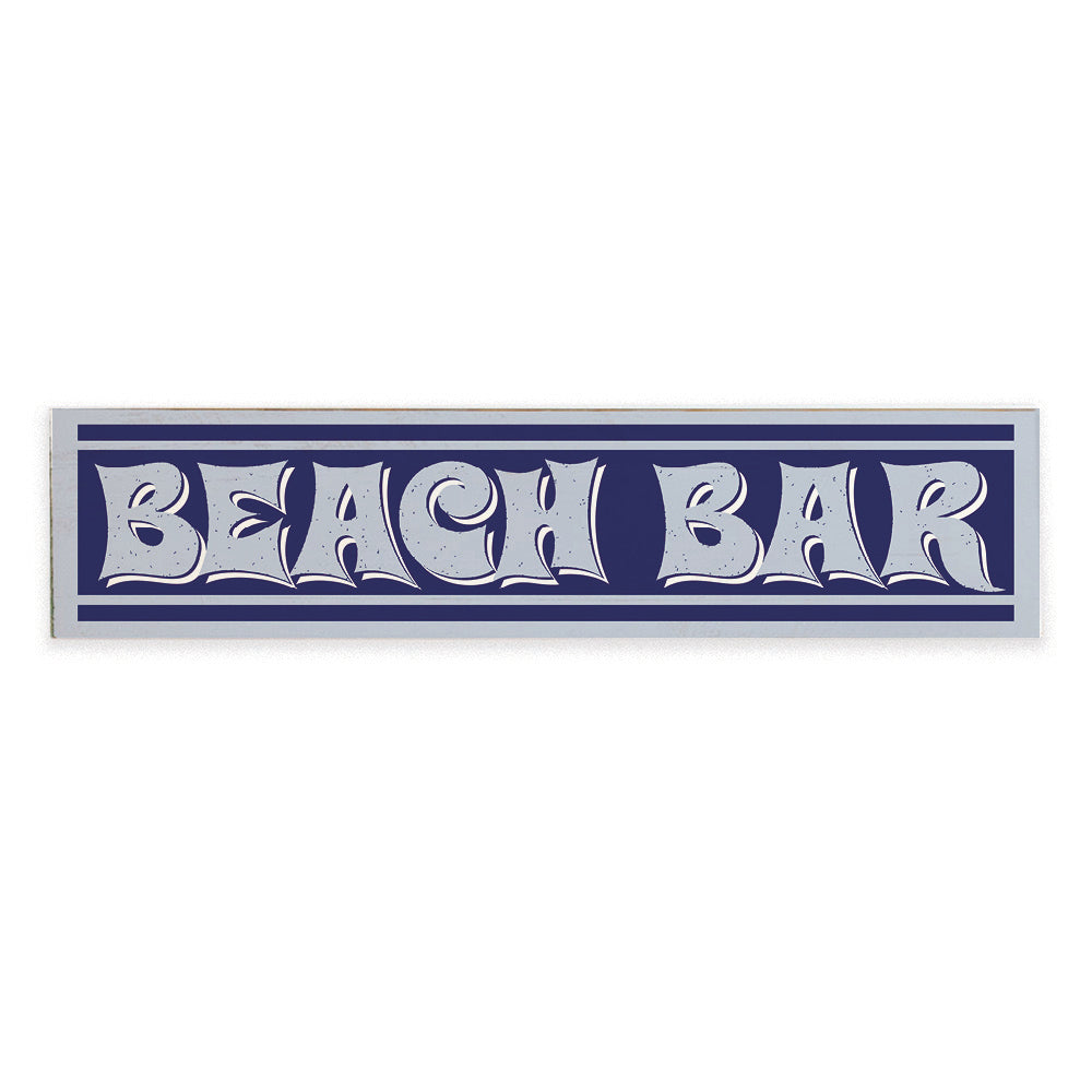 Beach Bar Barn Wood Sign