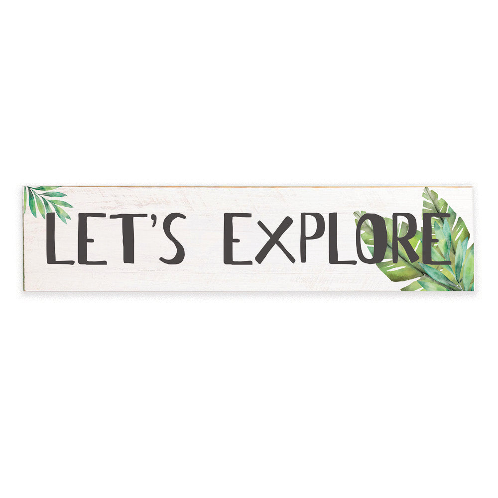 Let's Explore Barnwood Sign