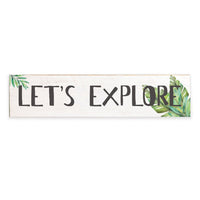 Let's Explore Barnwood Sign