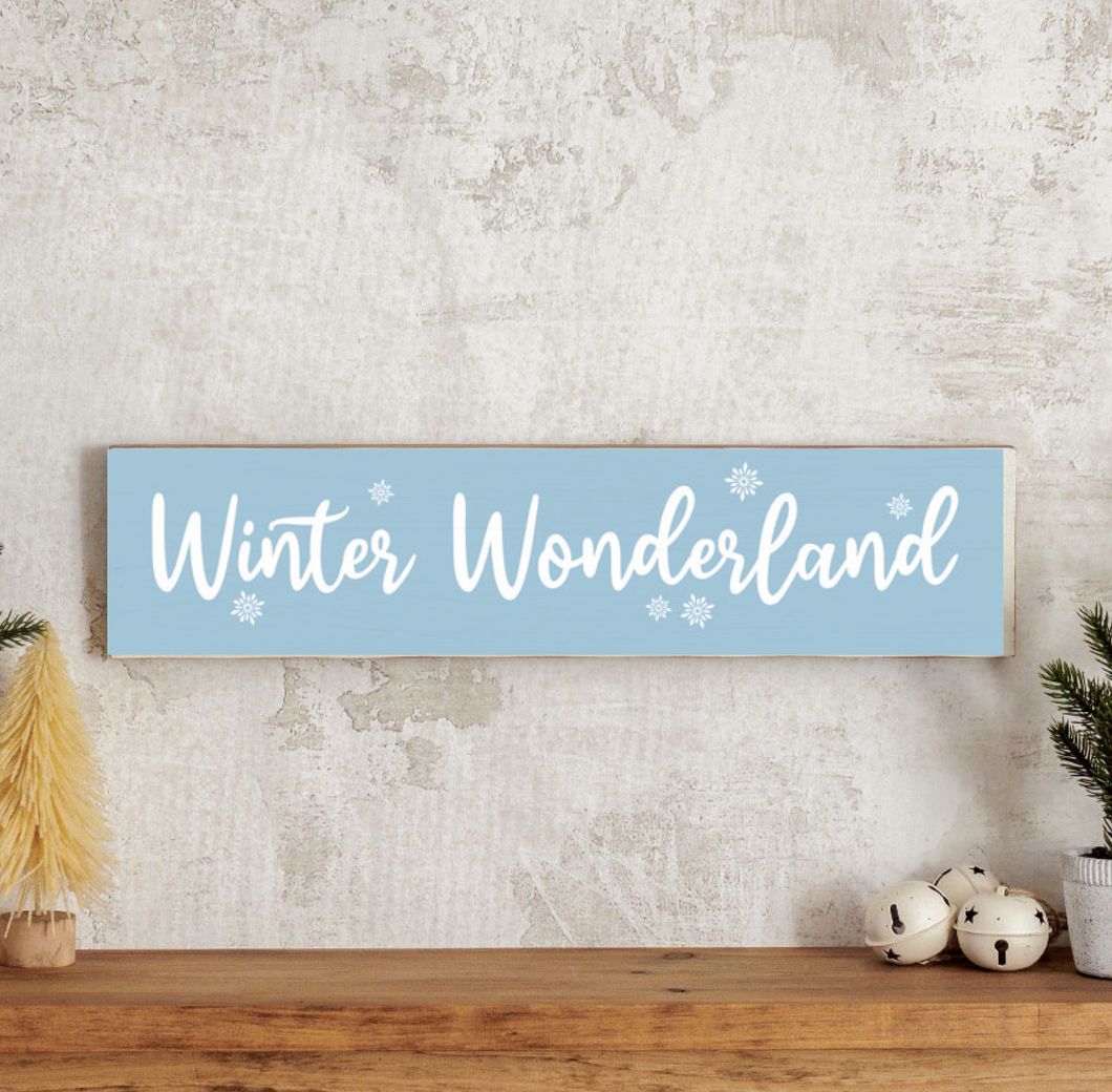 Winter Wonderland Barn Wood Sign